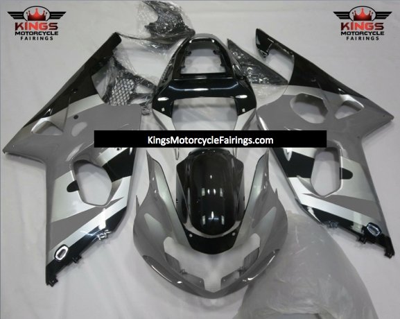 Suzuki GSXR1000 (2000-2002) Gray, Silver & Black Fairings