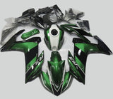 Green, Black and White Fairing Kit for a Yamaha YZF-R3 2015, 2016, 2017 & 2018 motorcycle