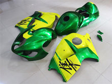Green and Yellow Fairing Kit for a 1999, 2000, 2001, 2002, 2003, 2004, 2005, 2006, & 2007 Suzuki GSX-R1300 Hayabusa motorcycle