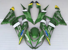 Green, White, Black and Yellow Fairing Kit for a 2013, 2014, 2015, 2016, 2017 & 2018 Kawasaki ZX-6R 636 motorcycle