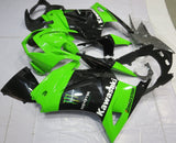Green and Black Monster Fairing Kit for a 2008, 2009, 2010, 2011, 2012, & 2013 Kawasaki Ninja 250R motorcycle.
