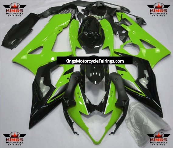 Suzuki GSXR1000 (2005-2006) Green, Black & Silver Fairings