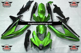 Suzuki GSXR750 (2008-2010) Green, Black & Silver Fairings