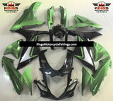 Suzuki GSXR600 (2011-2023) Black, Green & Silver Fairings at KingsMotorcycleFairings.com