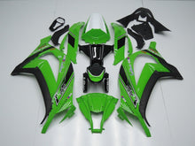 Fairing kit for a Kawasaki Ninja ZX10R (2011-2015) Green, Black & White