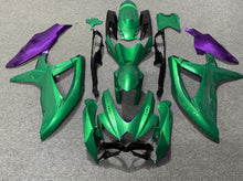 Green, Purple and Black Fairing Kit for a 2008, 2009 & 2010 Suzuki GSX-R750 motorcycle