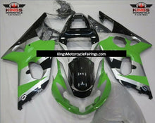 Suzuki GSXR1000 (2000-2002) Green, Silver & Black Fairings