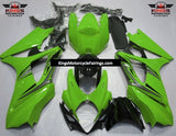 Suzuki GSXR1000 (2007-2008) Green, Silver & Black Fairings