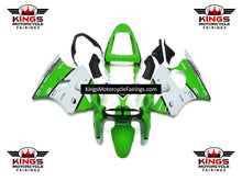 Fairing kit for a Kawasaki ZX6R 636 (2000-2002) Green, White & Black