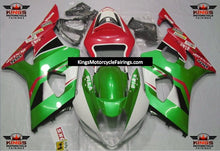 Suzuki GSXR1000 (2003-2004) Green, White & Red Fairings