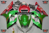 Suzuki GSXR1000 (2003-2004) Green, White & Red Fairings