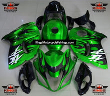 Suzuki GSX1300R Hayabusa (2008-2020) Green, Black Flame Fairings