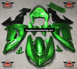 Fairing Kit For A Kawasaki ZX10R (2006-2007) Green & Black