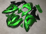 Green and Black Fairing Kit for a 2006 & 2007 Kawasaki ZX-10R motorcycle