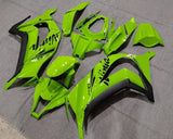 Fairing kit for a Kawasaki Ninja ZX10R (2011-2015) Green & Black