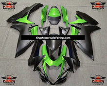 Suzuki GSXR600 (2011-2023) Green & Matte Black Fairings at KingsMotorcycleFairings.com