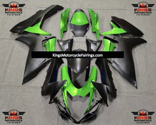 Suzuki GSXR600 (2011-2023) Green & Matte Black Fairings at KingsMotorcycleFairings.com