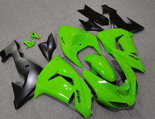 Fairing Kit For A Kawasaki ZX10R (2006-2007) Green & Matte Black