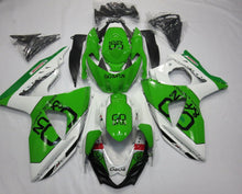 Green and White Go&Fun Fairing Kit for a 2009, 2010, 2011, 2012, 2013, 2014, 2015 & 2016 Suzuki GSX-R1000 motorcycle