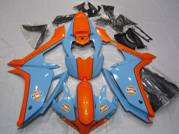Yamaha YZF-R1 (2007-2008) Orange & Blue Gulf Fairings
