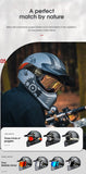Matte Silver and Black Skull & Gear Beasley Open-Face Motorcycle Helmet is brought to you by KingsMotorcycleFairings.com