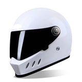 White Triple Gill HNJ Motorcycle Helmet - KingsMotorcycleFairings.com