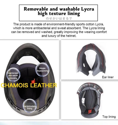 White Triple Gill HNJ Motorcycle Helmet - KingsMotorcycleFairings.com