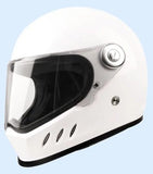 White Triple Gill HNJ Motorcycle Helmet - KingsMotorcycleFairings.com