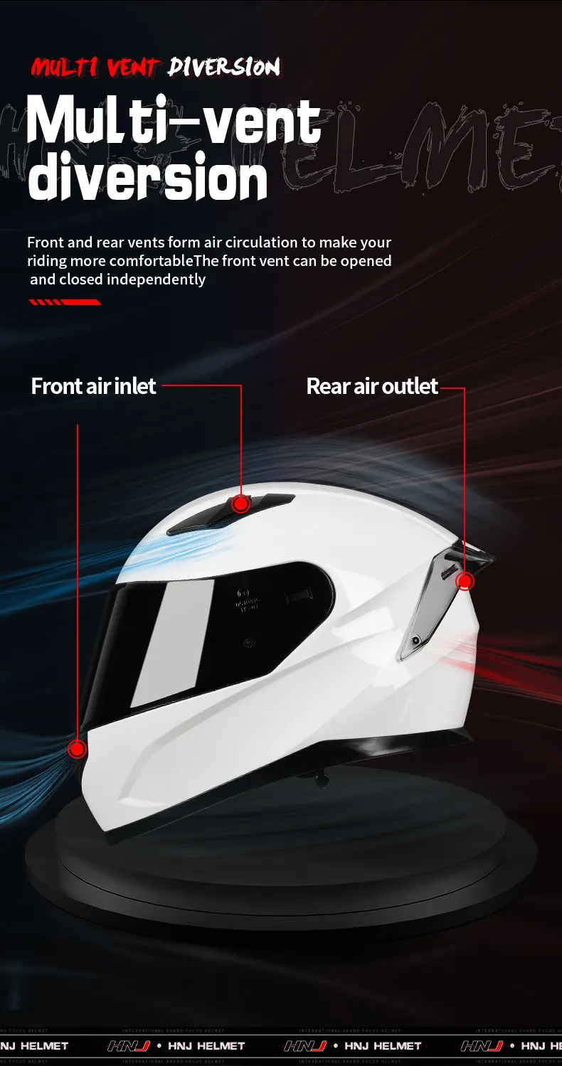 HNJ Full-Face Motorcycle Helmet by KingsMotorcycleFairings.com