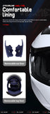 HNJ Full-Face Motorcycle Helmet by KingsMotorcycleFairings.com