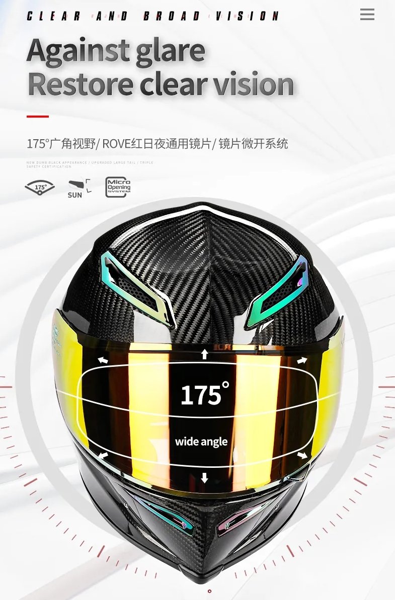 HNJ 3k Twill Carbon Fiber Motorcycle Helmet design from KingsMotorcycleFairings.com