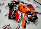 HONDA CBR1000RR (2006-2007) BLACK, ORANGE, WHITE & RED REPSOL FAIRINGS at KingsMotorcycleFairings.com