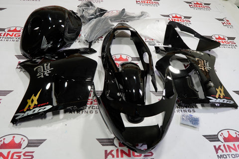 HONDA CBR1100XX Super Blackbird (1996-2007) BLACK, CHROME, GOLD, SILVER & RED FAIRINGS - KingsMotorcycleFairings.com