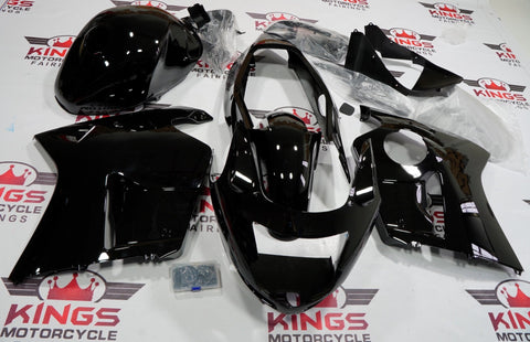 HONDA CBR1100XX Super Blackbird Fairings (1996-2007) Black at KingsMotorcycleFairings.com