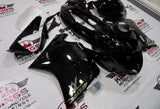 HONDA CBR1100XX Super Blackbird (1996-2007) METALLIC BLACK, CHROME & YELLOW FAIRINGS at KingsMotorcycleFairings.com