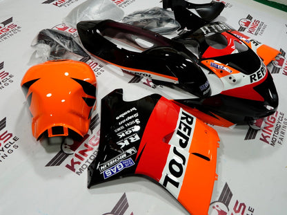 HONDA CBR1100XX Super Blackbird Fairings (1996-2007) Orange Repsol at KingsMotorcycleFairings.com