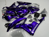 Purple and White Fairing Kit for a 2007 and 2008 Honda CBR600RR motorcycle
