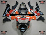 HONDA CBR900RR 929 (2000-2001) ORANGE, RED, BLACK & WHITE REPSOL FAIRINGS at KingsMotorcycleFairings.com