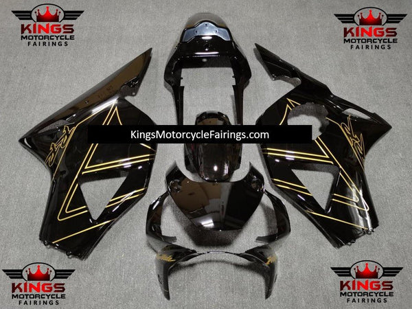 HONDA CBR900RR 954 (2002-2003) Black & Gold Fairings at KingsMotorcycleFairings.com