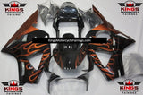 HONDA CBR900RR 954 (2002-2003) Black & Orange Flame Fairings at KingsMotorcycleFairings.com