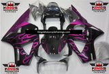 HONDA CBR900RR 954 (2002-2003) Black & Pink Flame Fairings at KingsMotorcycleFairings.com