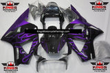 HONDA CBR900RR 954 (2002-2003) Black & Purple Flame Fairings at KingsMotorcycleFairings.com