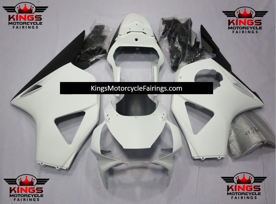 HONDA CBR900RR 954 (2002-2003) Matte White & Matte Black Fairings at KingsMotorcycleFairings.com