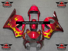 HONDA CBR900RR 954 (2002-2003) Red & Gold Tribal Fairings at KingsMotorcycleFairings.com