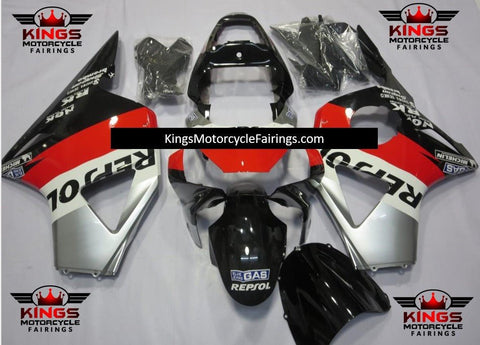 HONDA CBR900RR 954 (2002-2003) Silver, Red, Black & White Repsol Fairings at KingsMotorcycleFairings.com