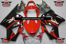 HONDA CBR900RR Fairings (2002-2003) Red Stripe, Black, White at KingsMotorcycleFairings.com