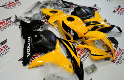 HONDA CBR 600RR Fairings (2009-2012) Yellow, Black, Matte Black, White at KingsMotorcycleFairings.com