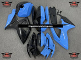 SUZUKI GSXR750 (2006-2007) HALF BLACK & HALF BLUE FAIRINGS at KingsMotorycleFairings.com