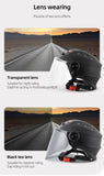 Half Face Motorcycle Helmet with Large Visor is brought to you by KingsMotorcycleFairings.com