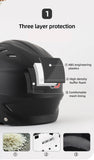 Half Face Motorcycle Helmet with Large Visor is brought to you by KingsMotorcycleFairings.com